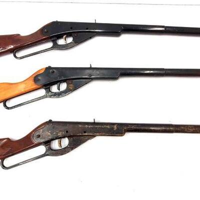 920	

Three Daisy Single Barrel Lever Action BB Gunss
Includes Two No. 102 Model 36, And A Model 102