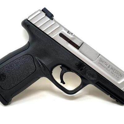 #428 â€¢ NEW! Smith & Wesson SD40 VE 9mm Semi-Auto Pistol.  SERIAL NO. FDH9865 BARREL LENGTH 4