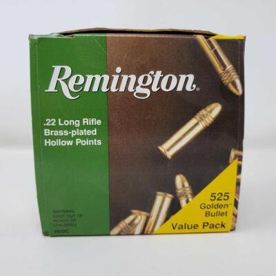8608 • 525 Rounds Of Remington .22 LR Brass-plated Hollow Points