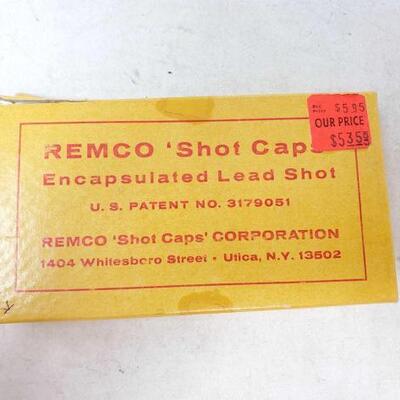 #1026 â€¢ Approx 36 Remco 'Shot Caps' Encapsulated Lead Shot U.S. Patent