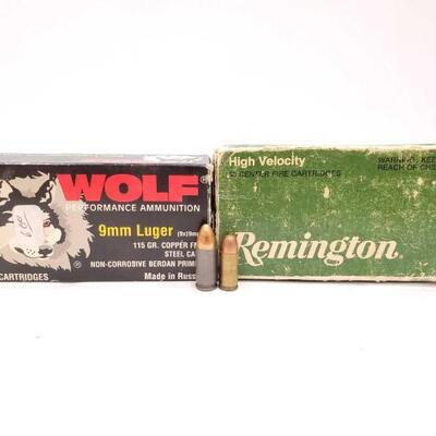 #422 â€¢ 50 Rounds Of 9mm Luger And 15 Rounds Of 32 Auto
