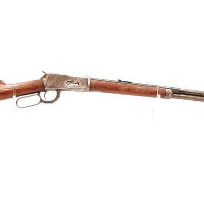 #438 â€¢ Winchester 1894 .30 WCF Lever Action Rifle
 Serial No 119013 Barrel Length 25