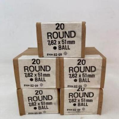 #8518 • 100 Rounds Of 7.62x51mm Ball
