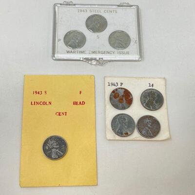 #1899 â€¢ 8 1943 Steel Pennies