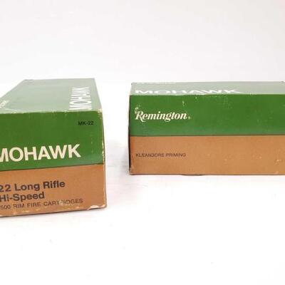 #942 â€¢ Approx 1000 Rounds of Remington Mohawk 22 Long Rifle Hi-Speed
