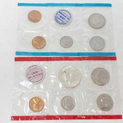 #1870 • 1970 Coin Collection Includes One Half Dollar, Two Quarters, Two Nickles, Two Dimes And Three Penn...
