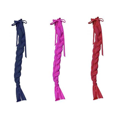 148	

(4) Showman Â® Durable LycraÂ® braid-in tail bags
Features 3 divided slots that help keep hair from tangling while braided. Draw...