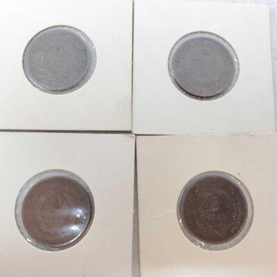 #1892 â€¢ Four U.S.A 2 Cent Coins