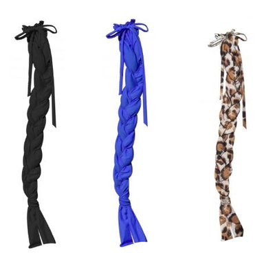 147	

(3) Showman Â® Durable LycraÂ® braid-in tail bags
Features 3 divided slots that help keep hair from tangling while braided. Draw...