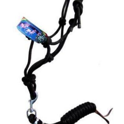 81	

Showman Â® Pony Rainbow Unicorn cowboy knot rope halter.
 This rope halter features a padded noseband with a rainbow unicorn print...