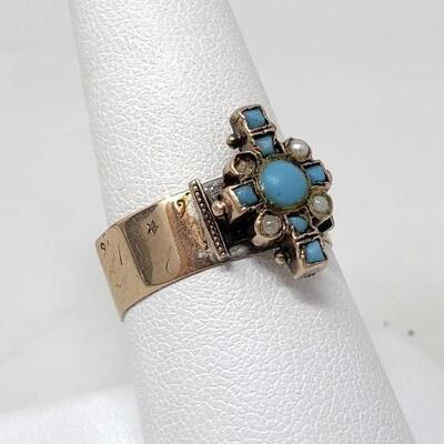 #1310 • 10K Gold Ring- weighs approx 4g size 8.5. 