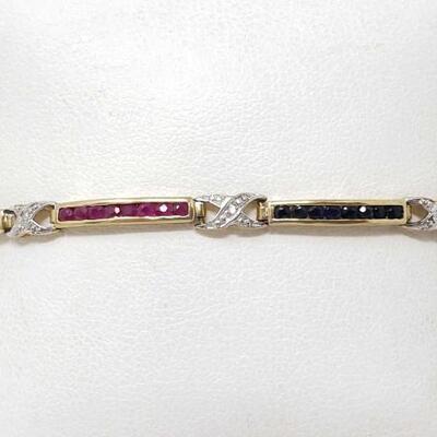 #1314 • 10K Gold Bracelet- 5.7g