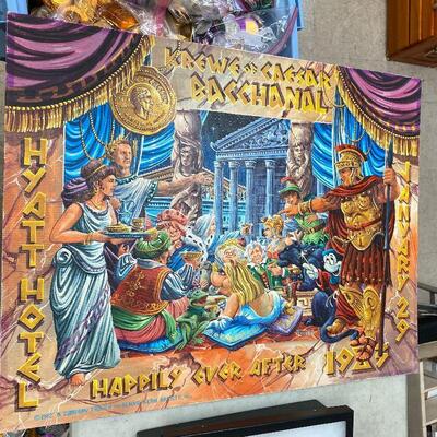 https://www.ebay.com/itm/114899350059	HC5009 Original Art Frolich - 1983 Caesar Theme Acrylic on Board New Orleans Mardi Gras Local Pickup
