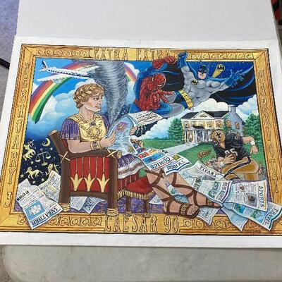 https://www.ebay.com/itm/114921493793	HC1013 Original Art Susan DeNoux - 1990 Caesar Theme Acrylic on Board New Orlean
