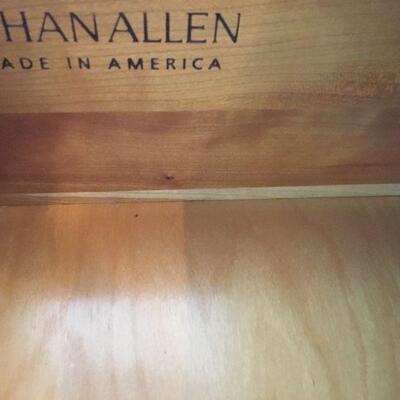 Ethan Allen stamp inside China Cabinet drawer.