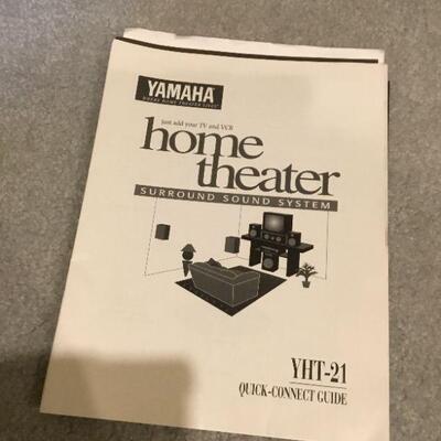 YAMAHA Home Theater System Owner Manual