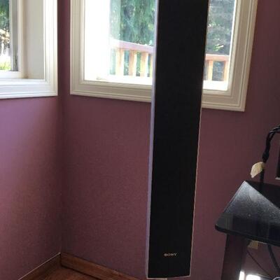 1 of 2  Sony Tower Speakers (part of the Sony Surround Sound System)
