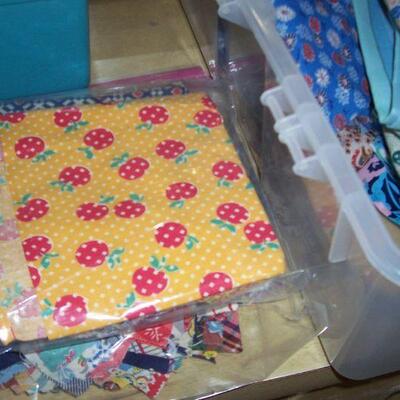Quilting material- (some) feed sacks