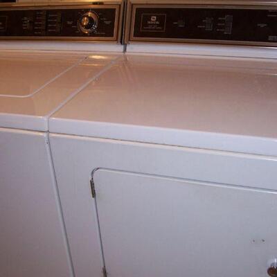 Maytag washer and dryer.  Older set but both work great.  These will be sold separate or as a set.