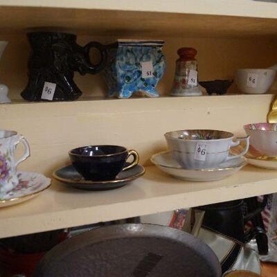 several of the cups and saucer sets have sold