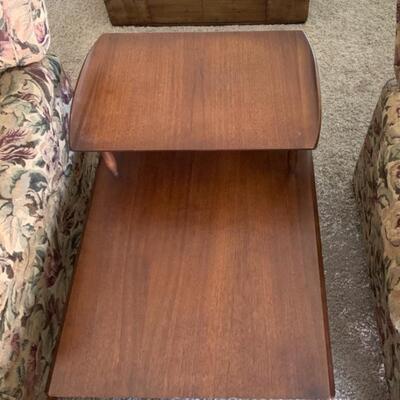 Mid Century Style 2 Tier Side Table Purchased in 1978