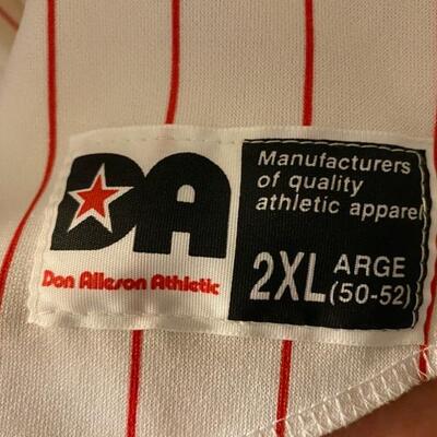Vintage Budweiser Pinstripe Baseball Jersey 2XL - $25