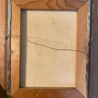 Framed Vintage Farmhouse Flowers Painting by LP 16"x18" - $40