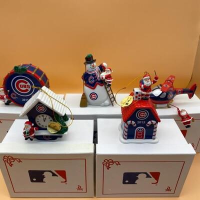 Danbury Mint Chicago Cubs Ornaments Lot Of 5 2011- 2015 - $100 (Owner Firm)