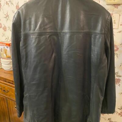 Marc New York Black Leather Jacket Size XL - $50