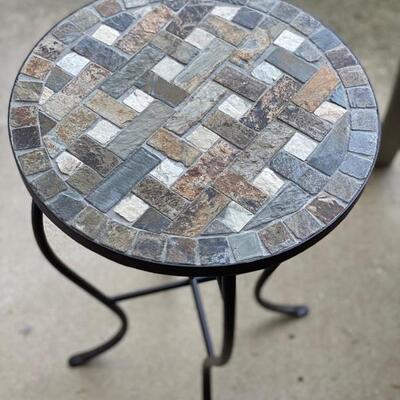 Small Mosaic Tile Outdoor Table - $20