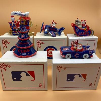 Danbury Mint Chicago Cubs Ornaments Lot Of 5 2005-2010 - $100 (Owner Firm)