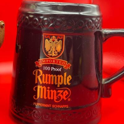 Large Rumple Minze Ceramic Stein Mug & Vintage Kraftware Ice Bucket - $25