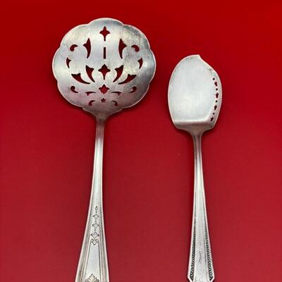1847 Rogers Bros Silverplate Tomato Server & WMA Rogers Bros A1 Plus Silverplate Jelly Spoon - $20