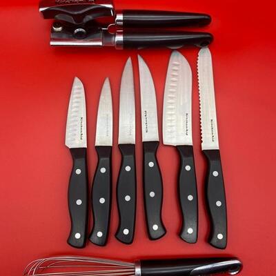 Kitchen Aid 6PC Knife Set W/Can Opener & Whisk - $30