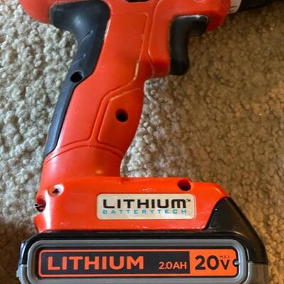 Black & Decker 20V Cordless drill, 20V Reciprocating Saw Cordless, 20V Cordless String Trimmer Weed Eater & 2x Chargers &...