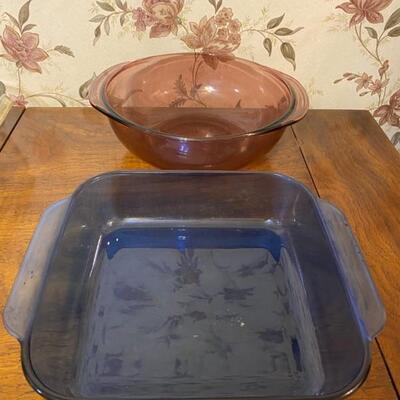 10PC Mixed Glass Pyrex Bowls & Bakeware - $30