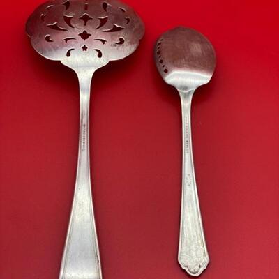 1847 Rogers Bros Silverplate Tomato Server & WMA Rogers Bros A1 Plus Silverplate Jelly Spoon - $20