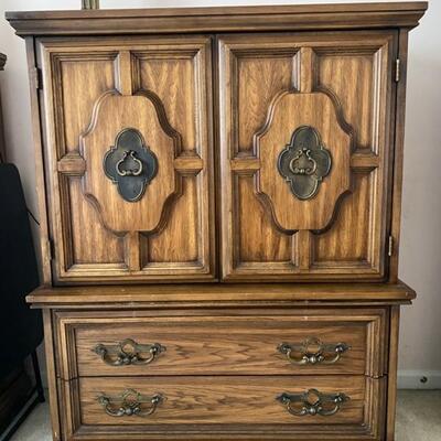 Vintage 5-Drawer Armoire 2 X Available - 50.5