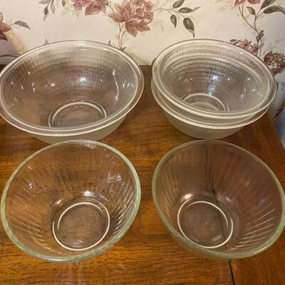 10PC Mixed Glass Pyrex Bowls & Bakeware - $30