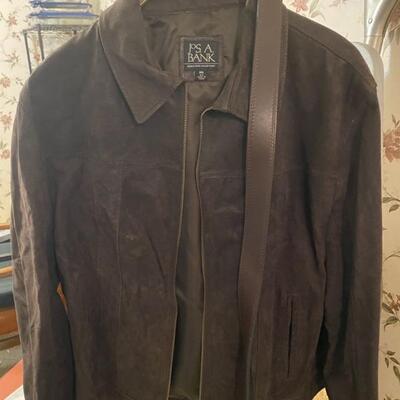 Jos. A Bank Brown Leather Jacket Size XXL - $25