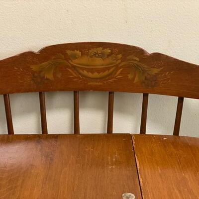 Vintage L. Hitchcock Stenciled Dining Table & 4 Chairs - $240
