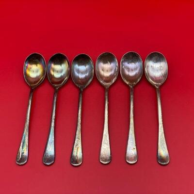 6PC Vintage Pix Excel Silverplate 5" Spoons - $15