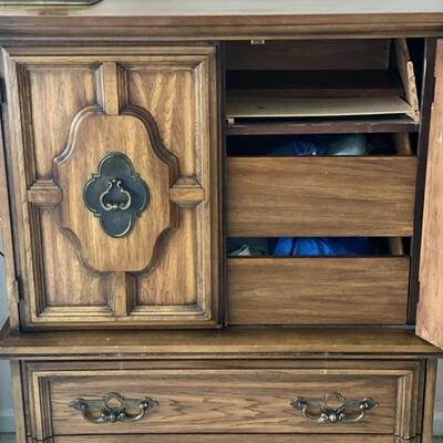 Vintage 5-Drawer Armoire 2 X Available - 50.5