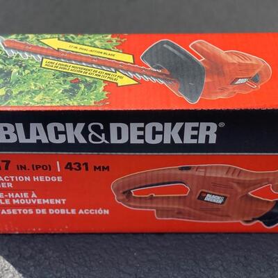 Brand New Black & Decker 17" Dual Action Electric Hedge Trimmer - $30