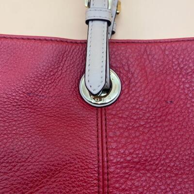 Michael Kors Red Leather Handbag - $70