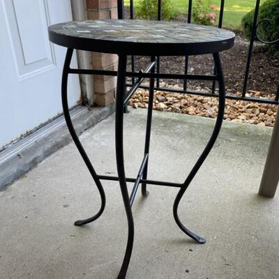 Small Mosaic Tile Outdoor Table - $20