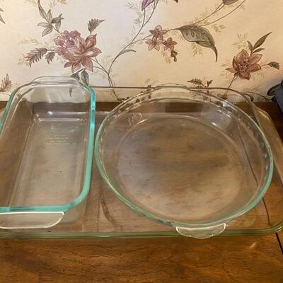 10PC Mixed Glass Pyrex Bowls & Bakeware - $30