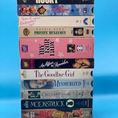Lot of 12 1970s & 1980s VHS Movies - $20