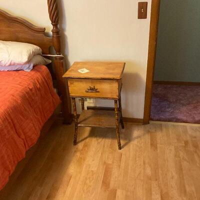 lift top bamboo side table