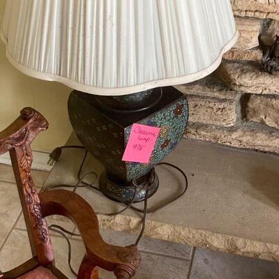 cloisonne lamp